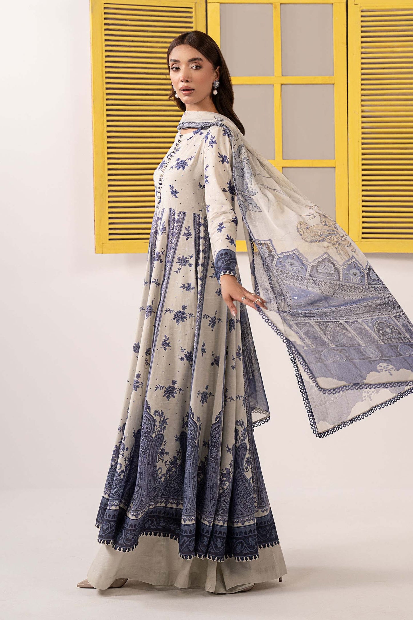 3 PIECE STITCHED - RAW SILK | EMBROIDERED