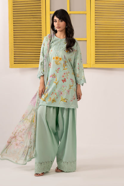 3 PIECE STITCHED - LAWN | EMBROIDERED
