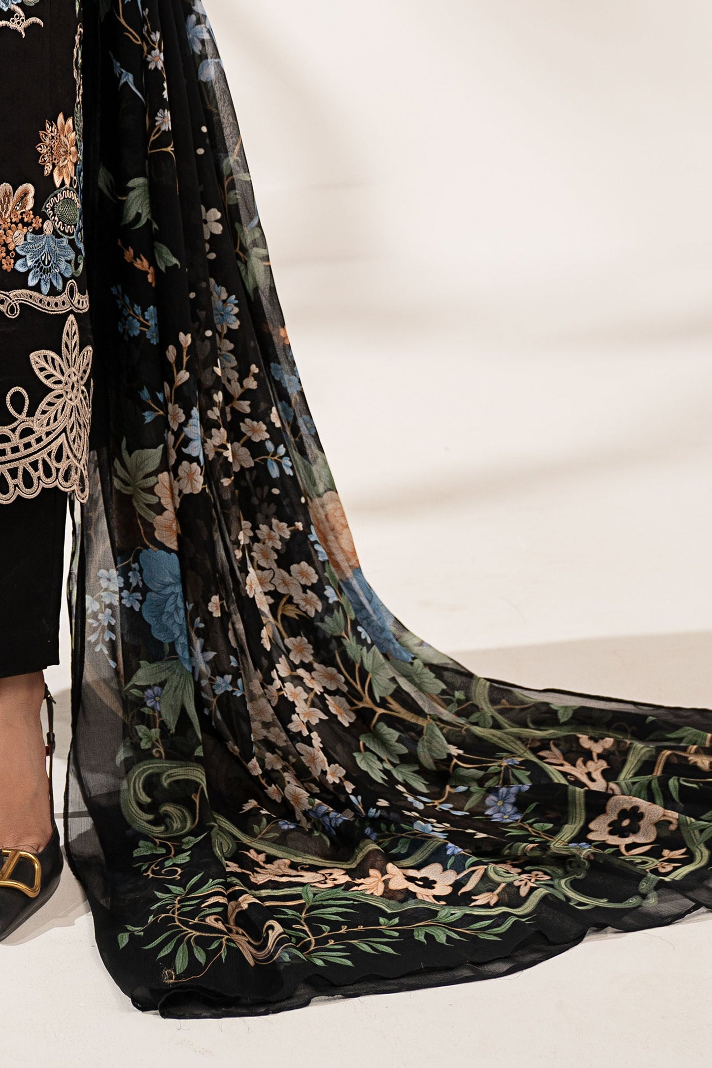 3 PIECE STITCHED - DOBBY LAWN | EMBROIDERED