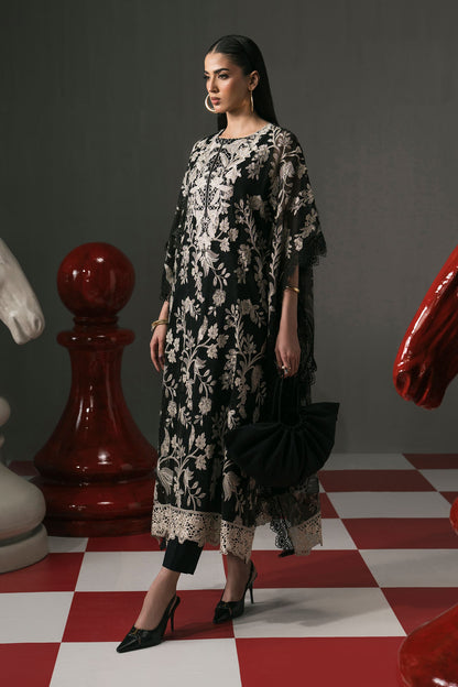 3 PIECE STITCHED - COTTON NET | EMBROIDERED