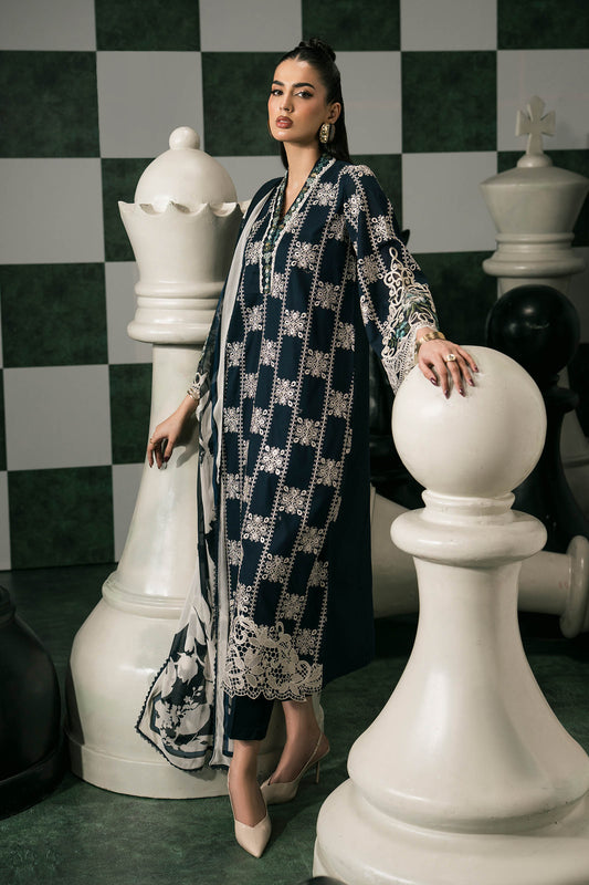 3 PIECE STITCHED - LAWN | EMBROIDERED