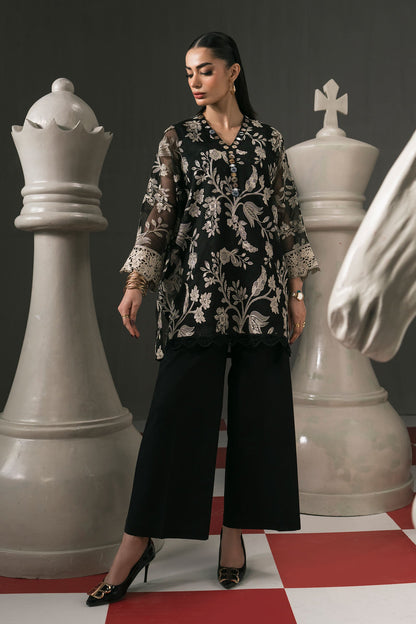 3 PIECE STITCHED - COTTON NET | EMBROIDERED