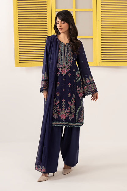 3 PIECE STITCHED - DOBBY LAWN | EMBROIDERED