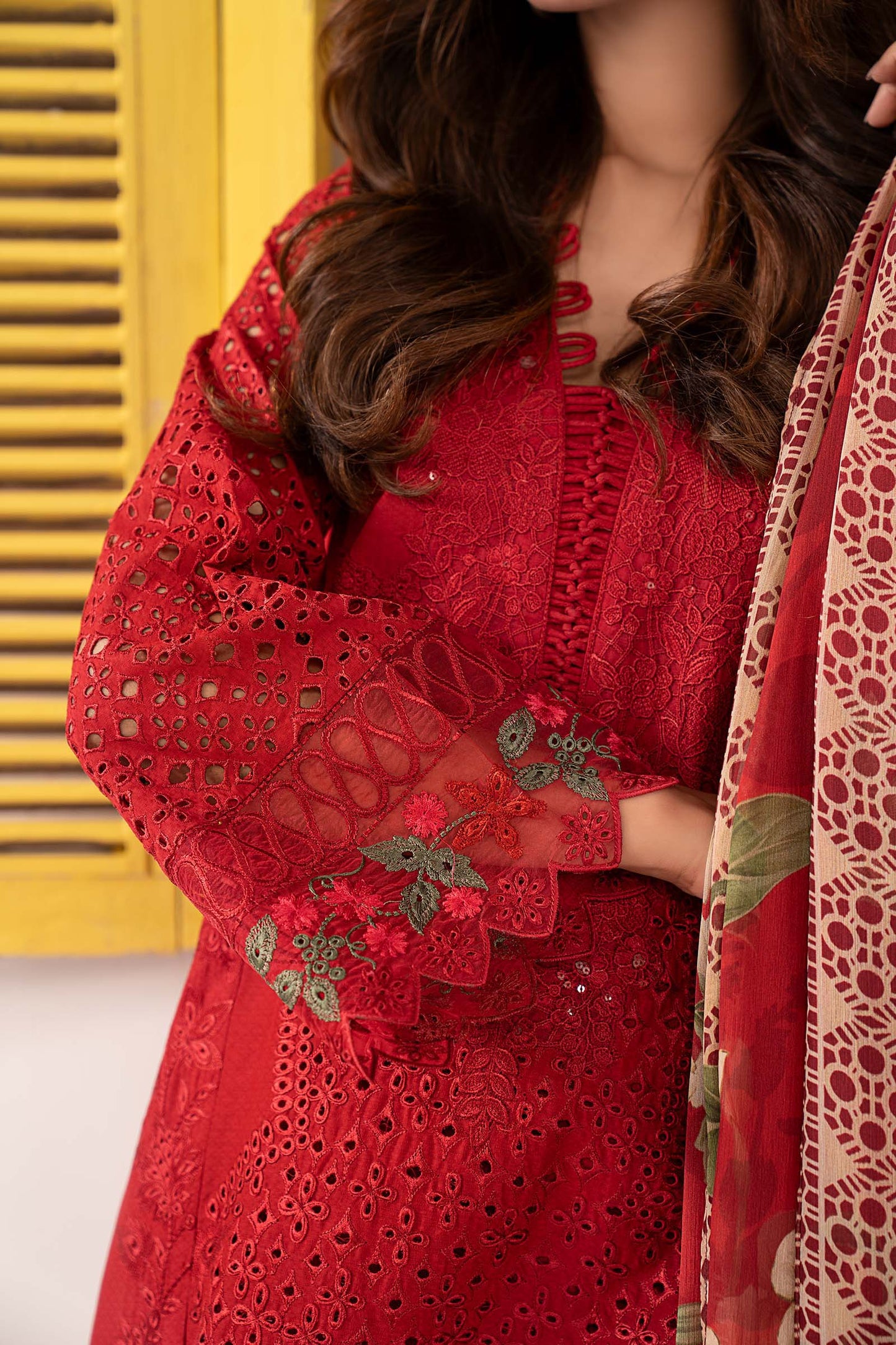 3 PIECE STITCHED - DOBBY LAWN | EMBROIDERED