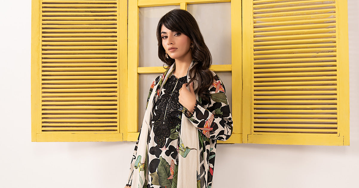 3 PIECE STITCHED - LAWN | EMBROIDERED