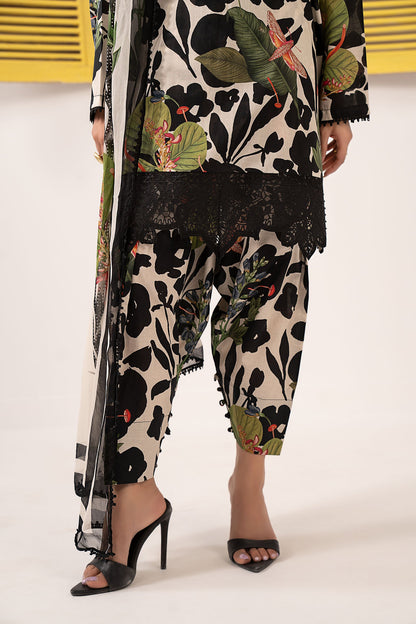 3 PIECE STITCHED - LAWN | EMBROIDERED