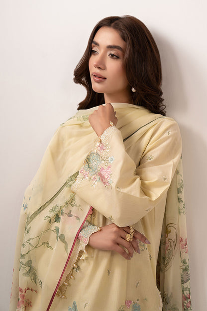 3 PIECE STITCHED - DOBBY LAWN | EMBROIDERED