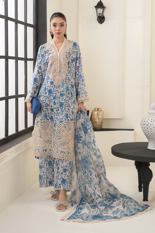 3 PIECE STITCHED - LAWN | EMBROIDERED