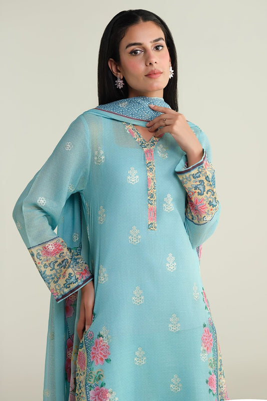 3 PIECE UNSTITCHED - MALMAL | EMBROIDERED