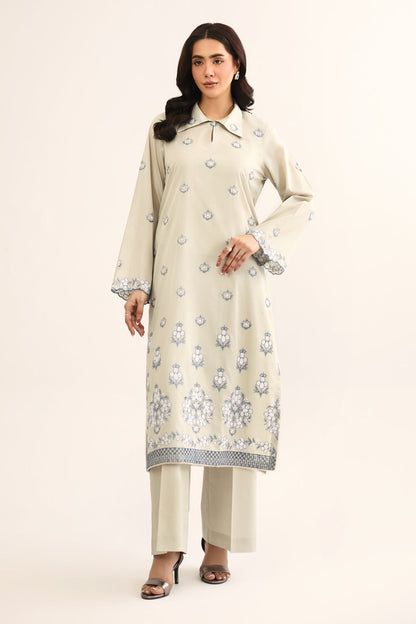 2 PIECE UNSTITCHED - LAWN | EMBROIDERED