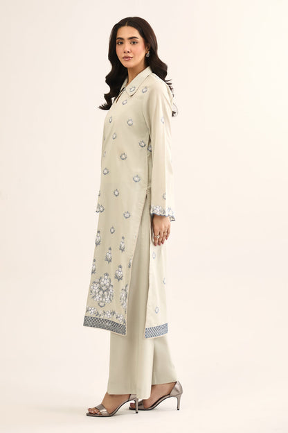2 PIECE UNSTITCHED - LAWN | EMBROIDERED