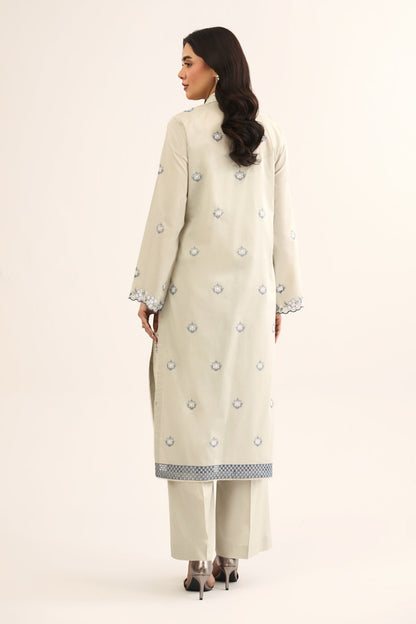 2 PIECE UNSTITCHED - LAWN | EMBROIDERED