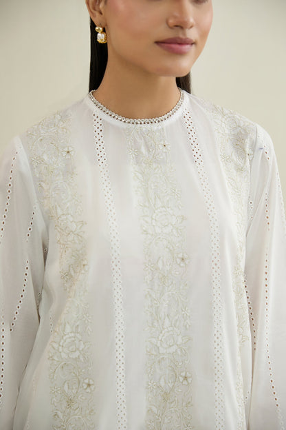 2 PIECE UNSTITCHED - LAWN | EMBROIDERED