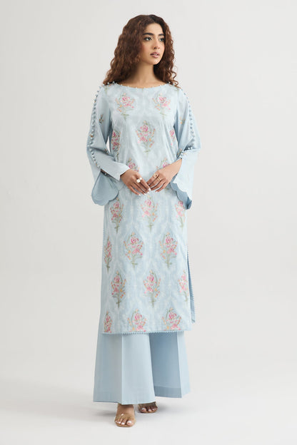 2 PIECE UNSTITCHED - LAWN | EMBROIDERED