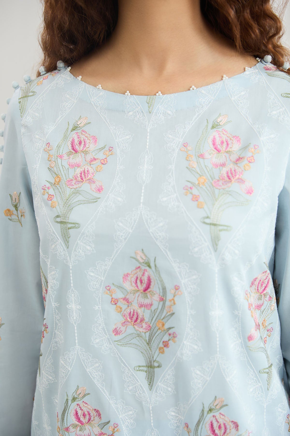 2 PIECE UNSTITCHED - LAWN | EMBROIDERED