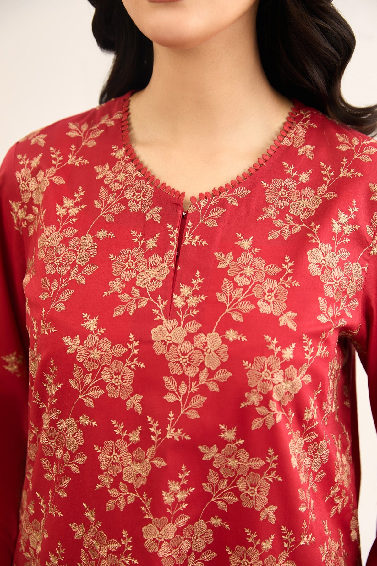 2 PIECE UNSTITCHED - LAWN | EMBROIDERED