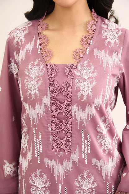 2 PIECE UNSTITCHED - LAWN | EMBROIDERED