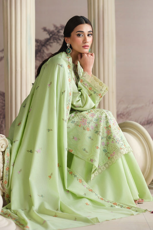 3 PIECE UNSTITCHED - LAWN | EMBROIDERED
