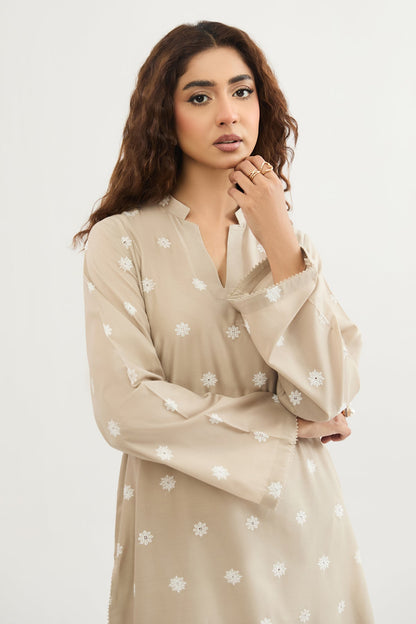 2 PIECE UNSTITCHED - LAWN | EMBROIDERED