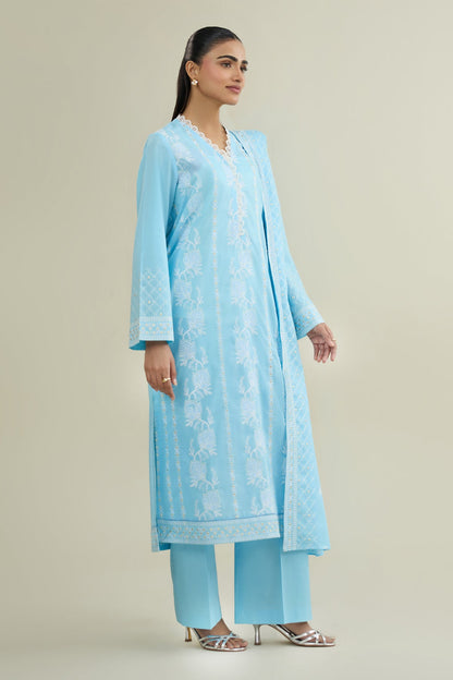 3 PIECE UNSTITCHED - LAWN  |  EMBROIDERED