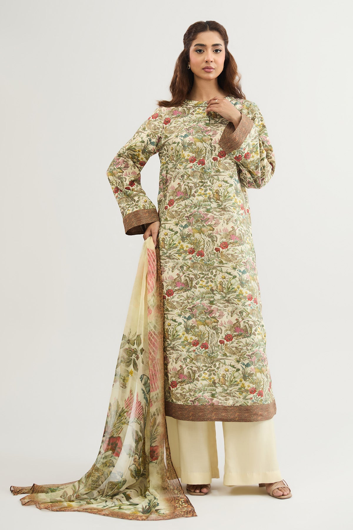 3 PIECE STITCHED - KHADI SILK | PRINTED