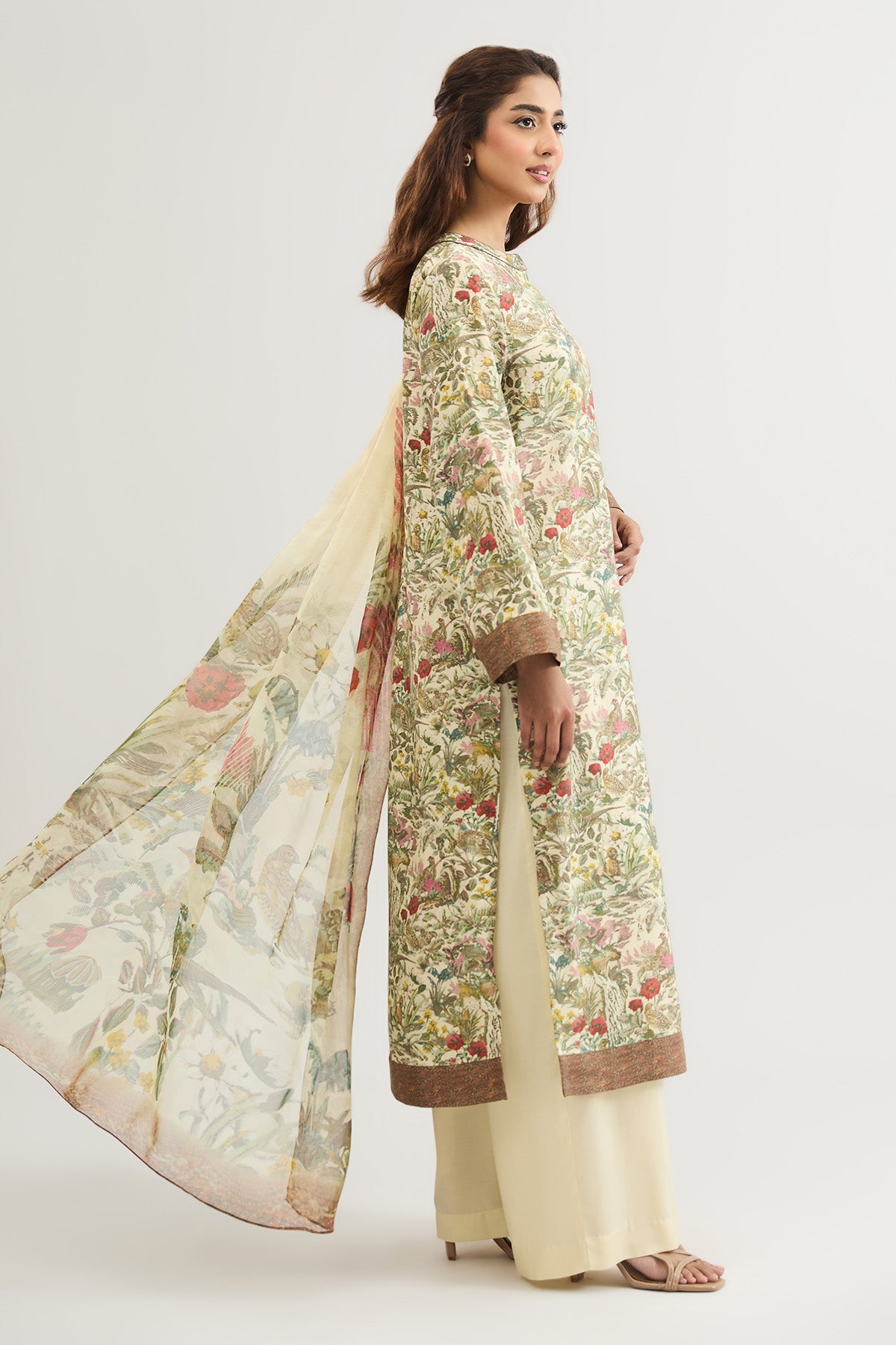 3 PIECE STITCHED - KHADI SILK | PRINTED