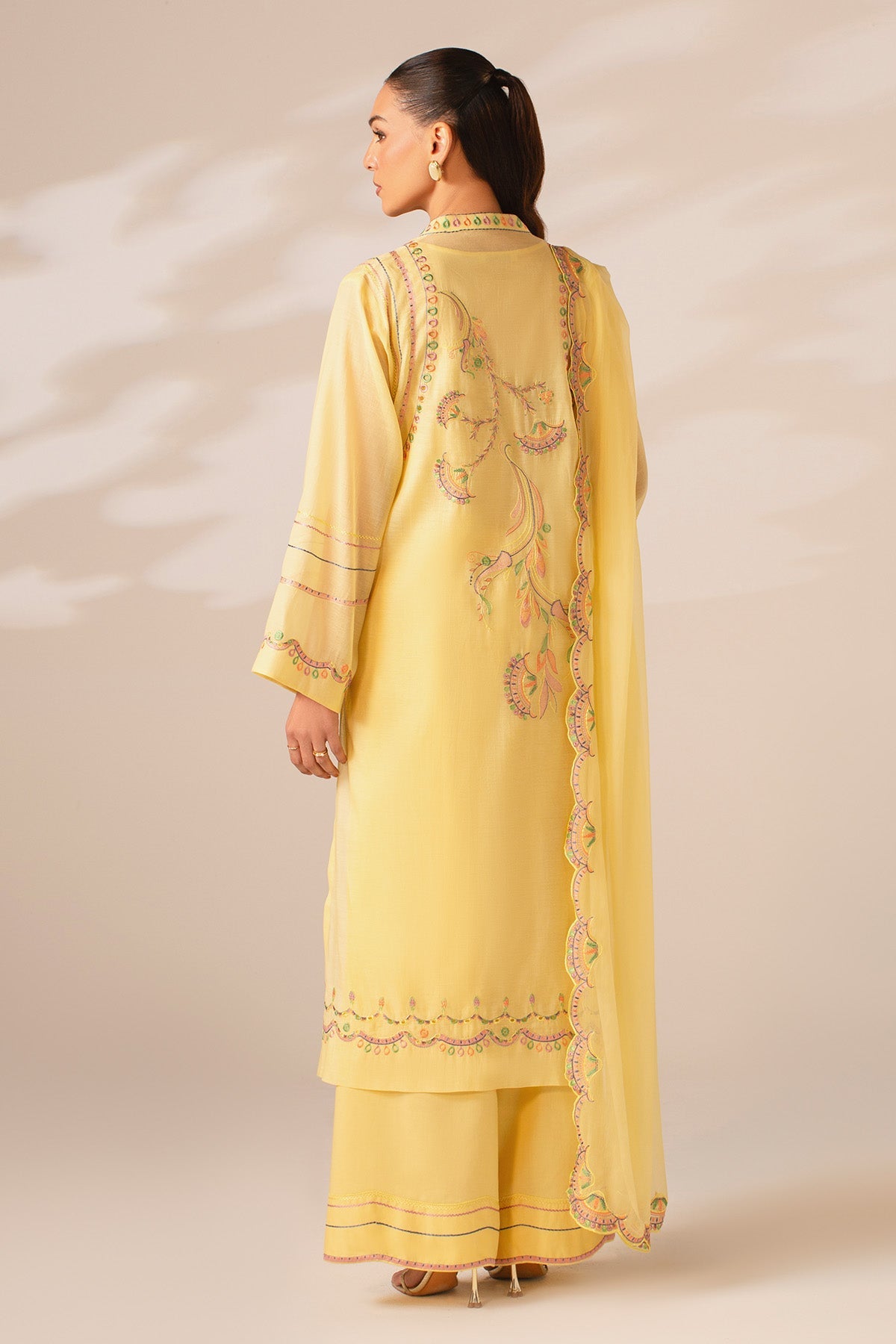 4 PIECE STITCHED - KARA COTTON | EMBROIDERED