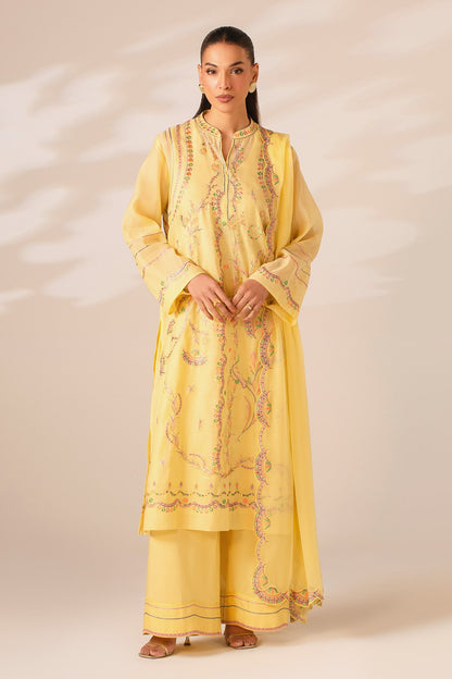 4 PIECE STITCHED - KARA COTTON | EMBROIDERED