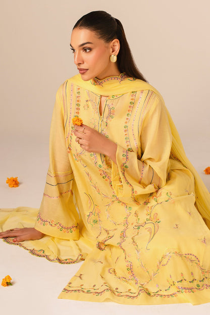 4 PIECE STITCHED - KARA COTTON | EMBROIDERED