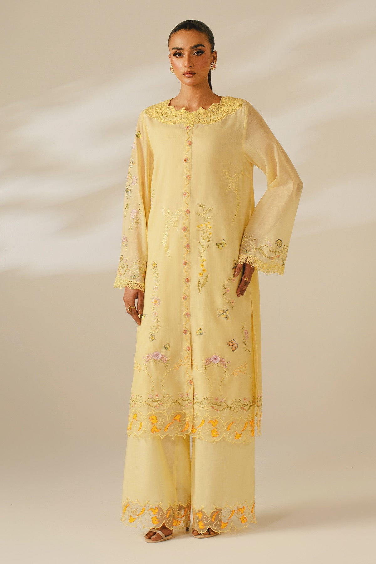 2 PIECE STITCHED - KARA COTTON | EMBROIDERED