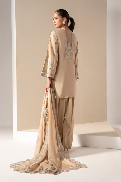 3 PIECE STITCHED - RAW SILK | EMBROIDERED