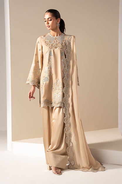 3 PIECE STITCHED - RAW SILK | EMBROIDERED
