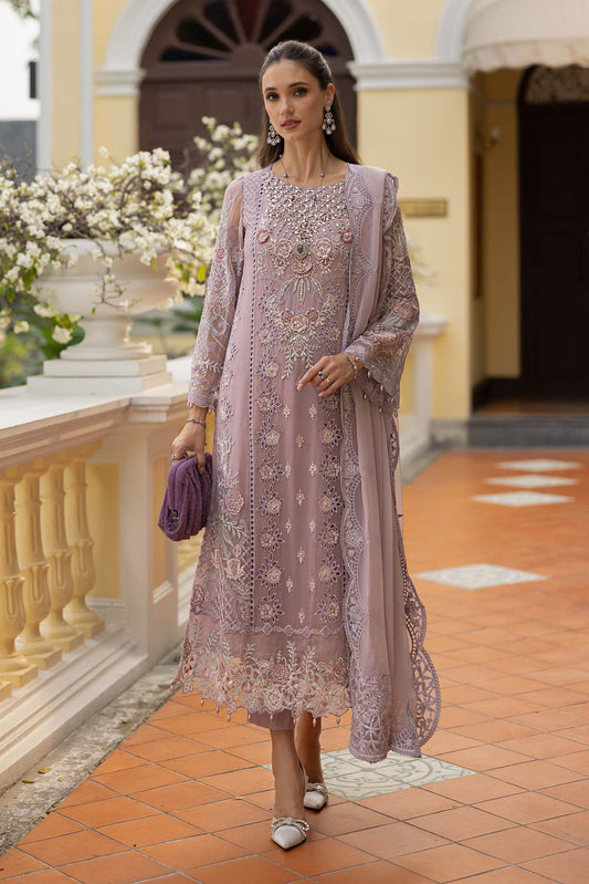 3 PIECE STITCHED - CHIFFON | EMBROIDERED