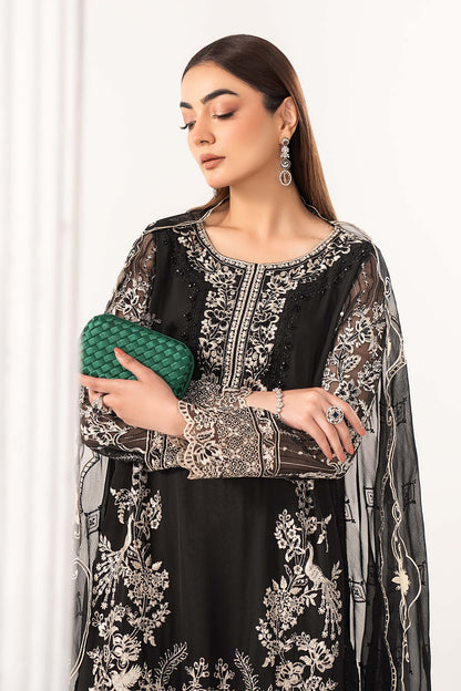 3 PIECE STITCHED - CHIFFON | EMBROIDERED