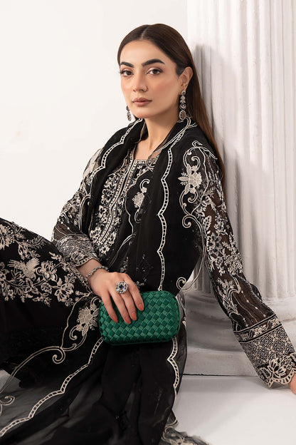 3 PIECE STITCHED - CHIFFON | EMBROIDERED