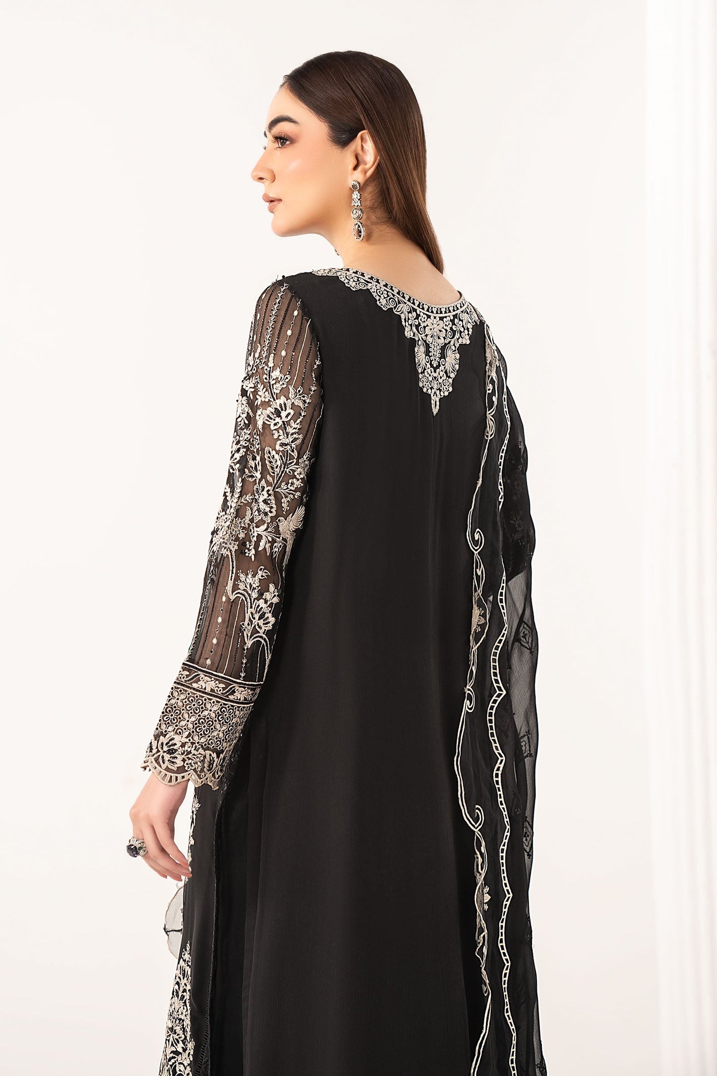 3 PIECE STITCHED - CHIFFON | EMBROIDERED