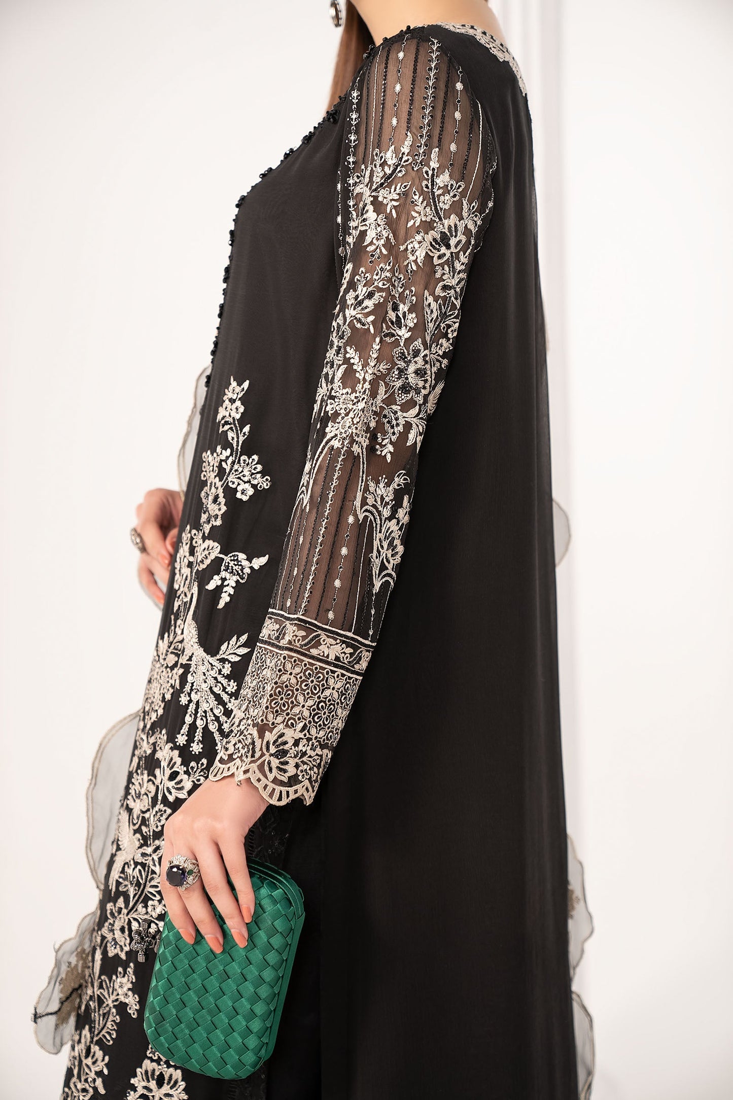 3 PIECE STITCHED - CHIFFON | EMBROIDERED