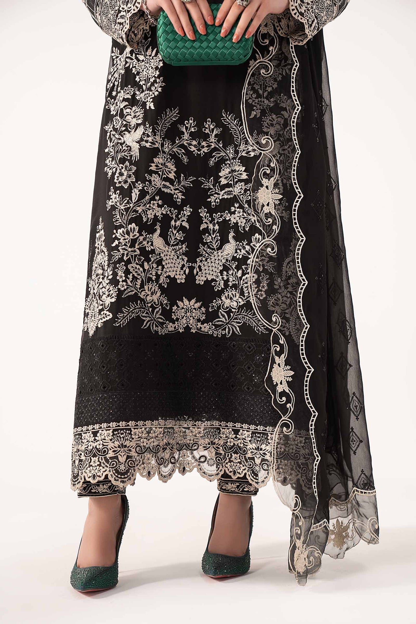 3 PIECE STITCHED - CHIFFON | EMBROIDERED