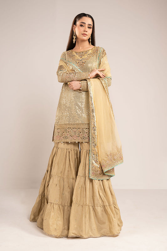 3 PIECE STITCHED - CHIFFON | EMBROIDERED