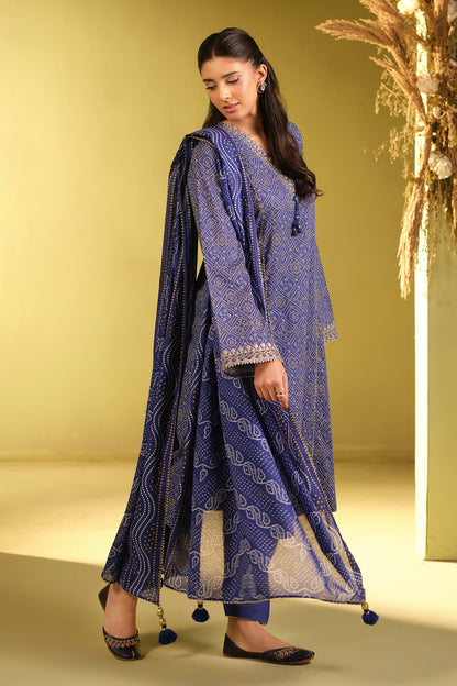 3 PIECE UNSTITCHED - LAWN | EMBROIDERED