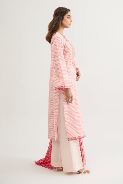 3 PIECE UNSTITCHED - LAWN | EMBROIDERED