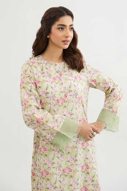 2 PIECE UNSTITCHED - LAWN | EMBROIDERED