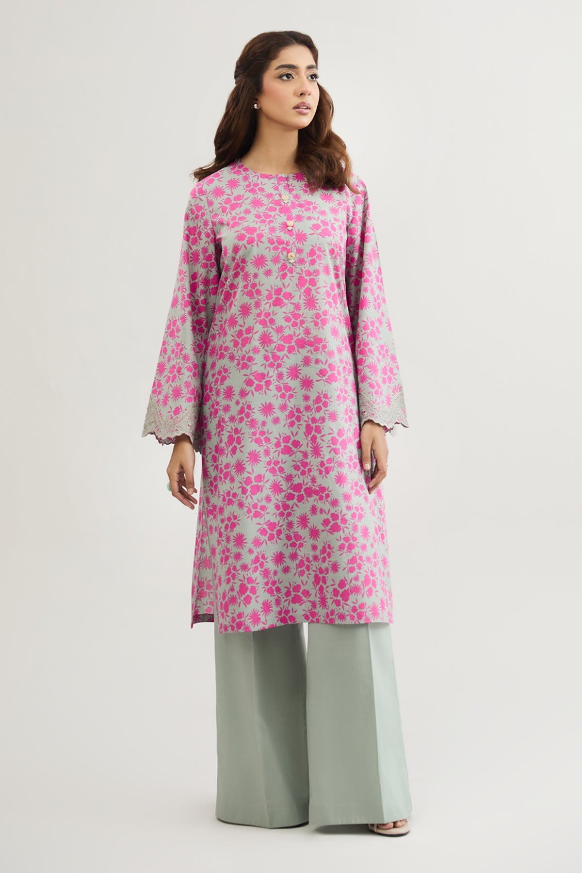 2 PIECE UNSTITCHED - LAWN | EMBROIDERED