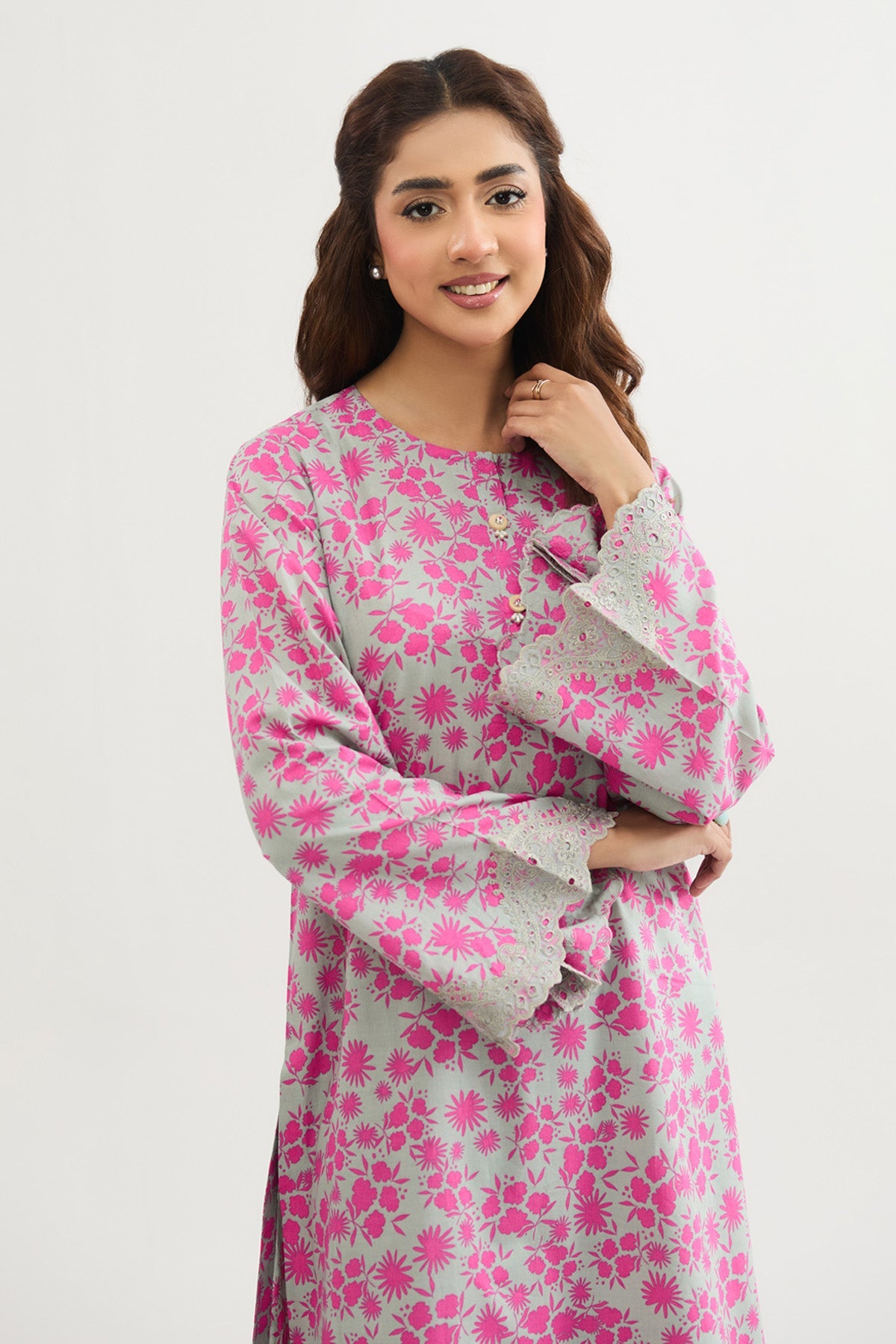 2 PIECE UNSTITCHED - LAWN | EMBROIDERED