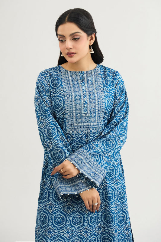 2 PIECE UNSTITCHED - LAWN | EMBROIDERED