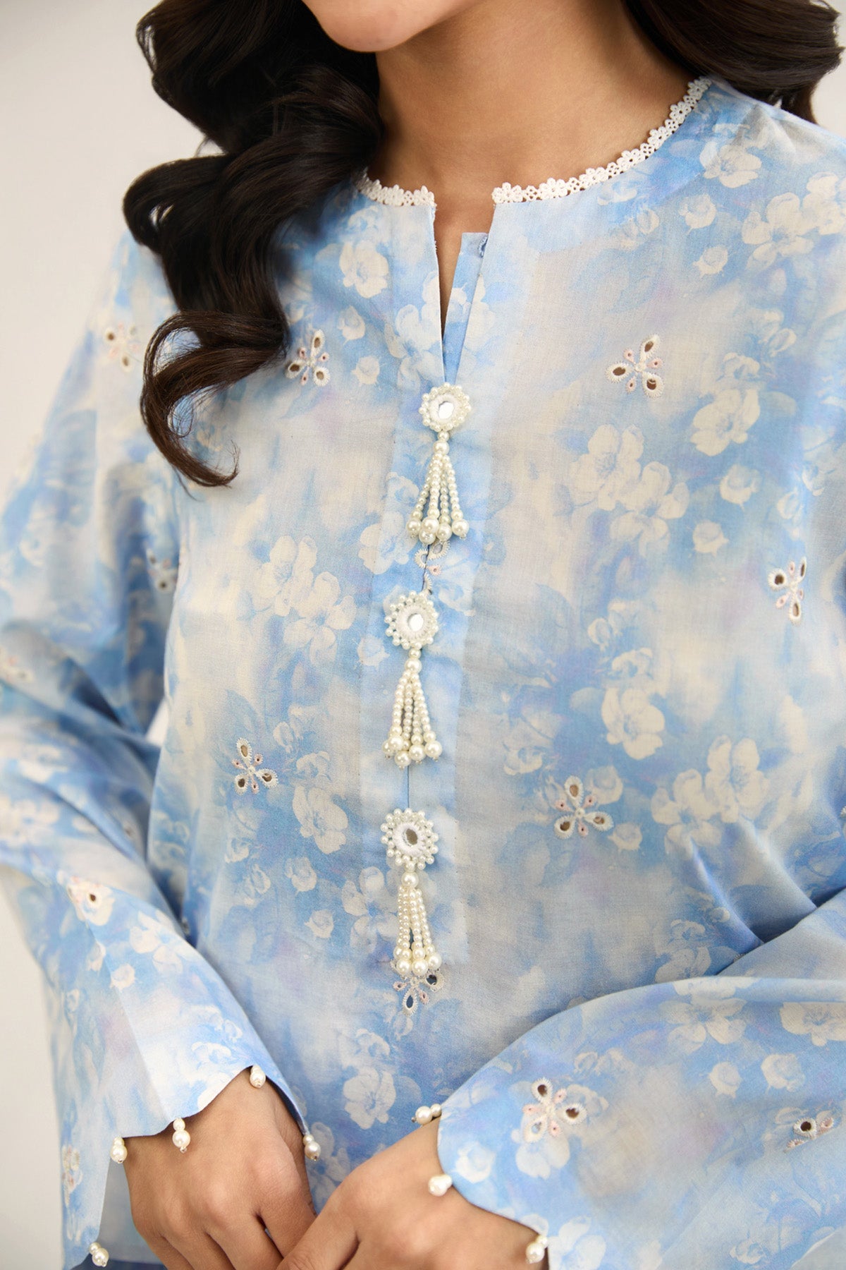 2 PIECE UNSTITCHED - LAWN  |  EMBROIDERED